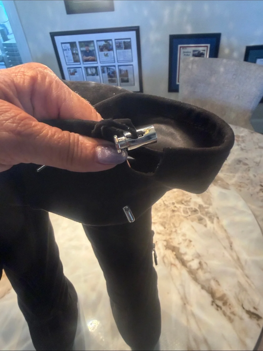 Sam Edelman Black Over-the-Knee Slouch Boots